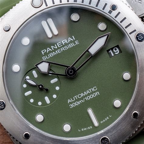 panerai verte|Introducing The Panerai Submersible Verde Militare 42mm.